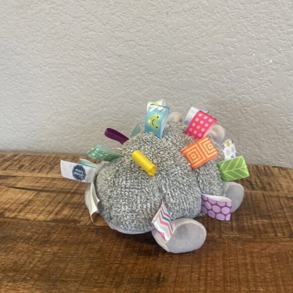 Mary Meyer Taggies Signature Plush Hedgehog Stuffed Animal Gray 8" Baby Toy - Picture 4 of 8